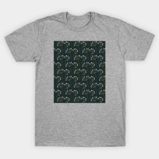 Retro orchids green T-Shirt